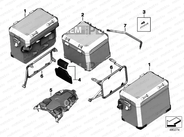 LUGGAGE SYSTEM R 1200 GS ADVENTURE