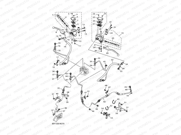 M. CYLINDER FOR DISK BRAKE