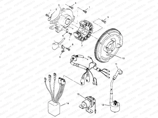 MAGNETO ASSEMBLY 2x4 400L W947540 (4926752675D001) | MAGNETO ASSEMBLY 2x4 400L W947540 (4926752675D001)