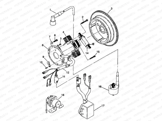 MAGNETO ASSEMBLY - W937527 (4924042404036A) | MAGNETO ASSEMBLY - W937527 (4924042404036A)