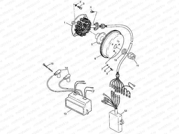 MAGNETO SL 700 B974071 | MAGNETO SL 700 B974071, Intl. SL 700 I974071, SL 700 Deluxe B974072 and Int (4940874087C012)
