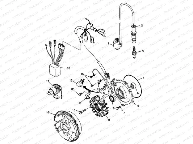 MAGNETO SPORTSMAN 500 W969244 and SWEDISH SPORTSMAN 500 S969244 (4936093609D013) | MAGNETO SPORTSMAN 500 W969244 and SWEDISH SPORTSMAN 500 S969244 (4936093609D013)