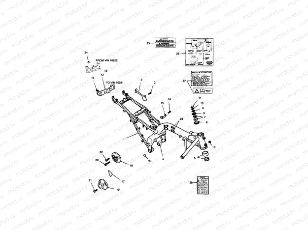 Main Frame & Fittings Sprint, Sprint Sport