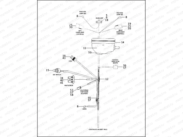 MAIN WIRING HARNESS - 1200 SPORT (1 OF 2)