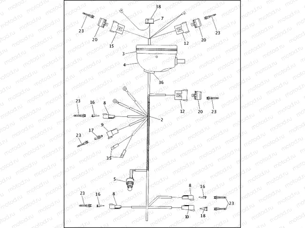 MAIN WIRING HARNESS - 1994 (1 OF 2)