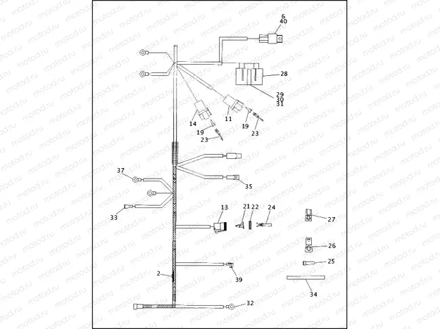 MAIN WIRING HARNESS - 1994 (2 OF 2)