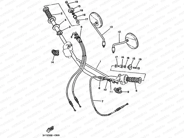 MANUBRIO CABLE DISCO DE FRENO