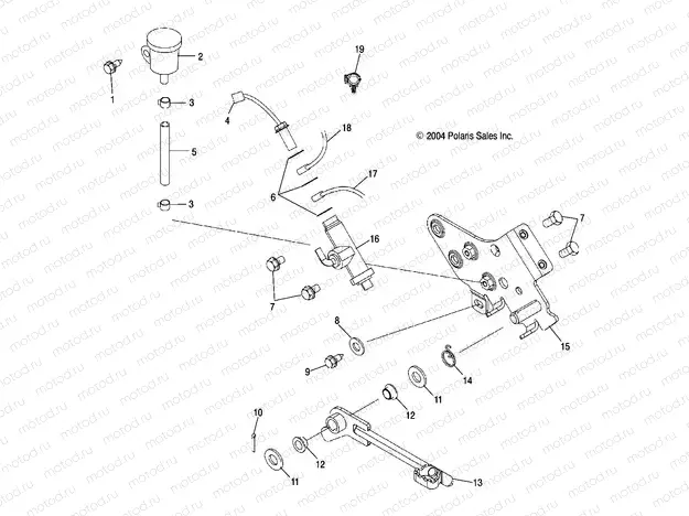 MASTER CYLINDER | MASTER CYLINDER, REAR and FOOT PEDAL - A05CA32EA (4999200489920048B06)