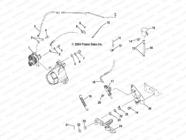 MASTER CYLINDER | MASTER CYLINDER, REAR and FOOT PEDAL - A05MH76AC/AT/AU/AW (4977217721B09)