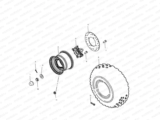 MID and REAR WHEEL DRIVE - A10RF50AB (4970927092C05) | MID and REAR WHEEL DRIVE - A10RF50AB (4970927092C05)