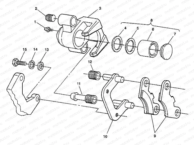 MIDDLE AXLE BRAKE ASSEMBLY          6x6 350L C938739 (4924362436025A) | MIDDLE AXLE BRAKE ASSEMBLY          6x6 350L C938739 (4924362436025A)