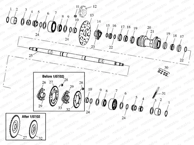 MIDDLE DRIVE - A02CL50AA/DA (4967986798B11) | MIDDLE DRIVE - A02CL50AA/DA (4967986798B11)