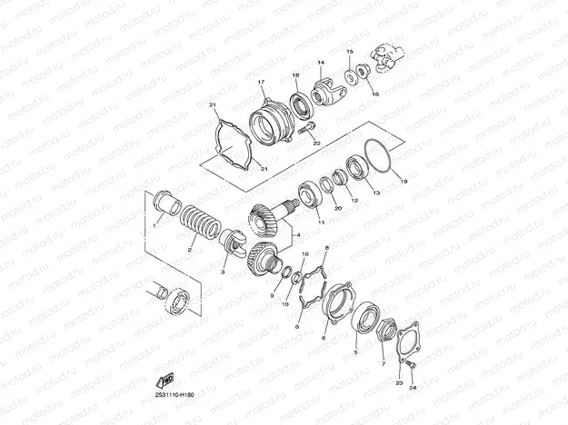 MIDDLE DRIVE GEAR