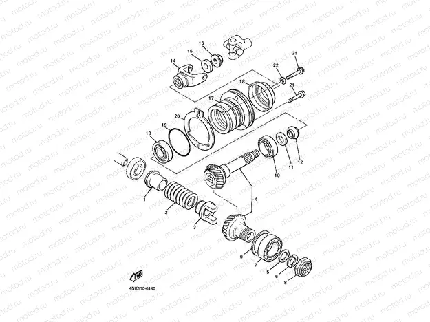 MIDDLE DRIVE GEAR