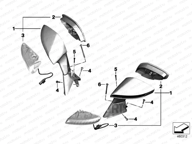 Mirror / LED turn signals