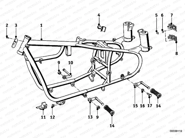 Motorcycle frame