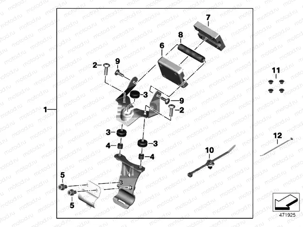 MOUNTED PARTS, BMW MOTORRAD NAVIGATOR