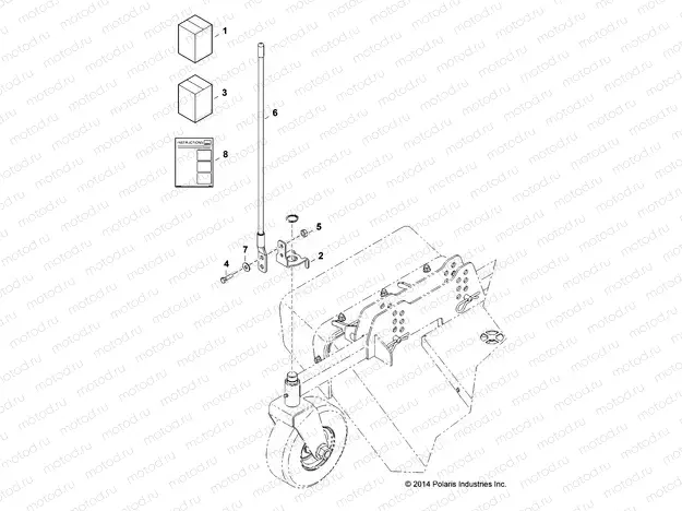 MOWER | MOWER, ROD INDICATOR PARTS - D151M/2MPD1AJ-MWR (49BRUTUSATTACHFRT14MWR)