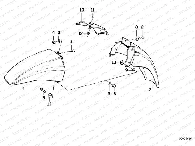 Mudguard front