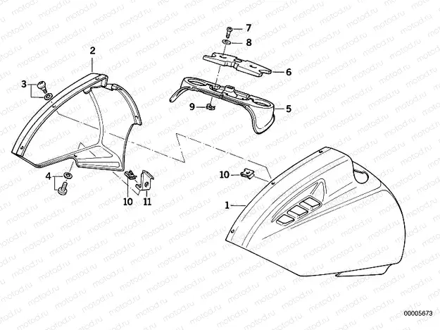 Mudguard front