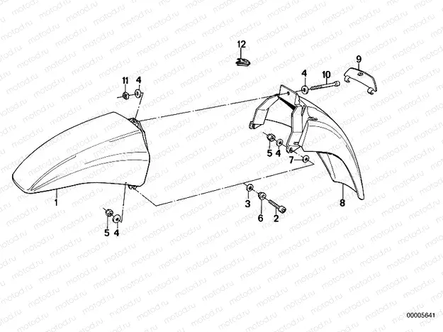 Mudguard front