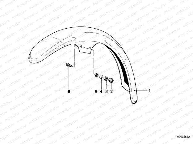 Mudguard front