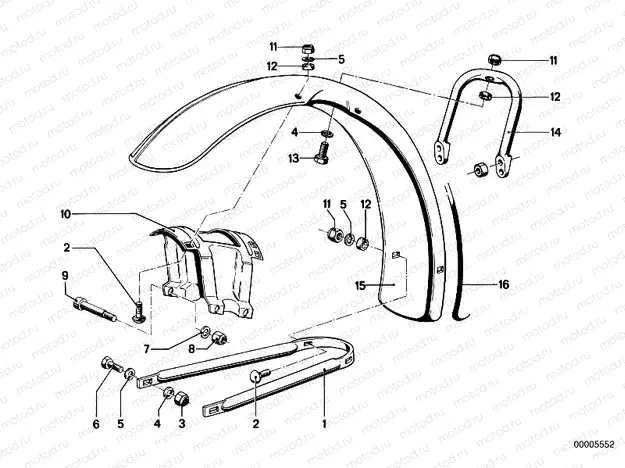 Mudguard front