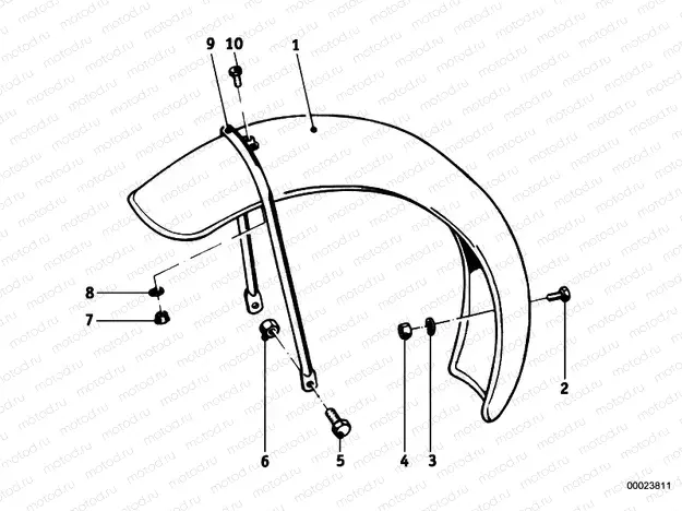 Mudguard front