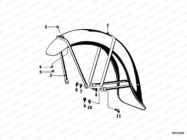 Mudguard front