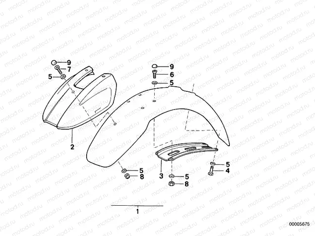 Mudguard front-extended