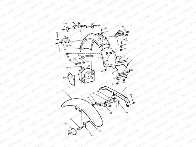 Mudguards/Chainguard/Battery Box  » 71698