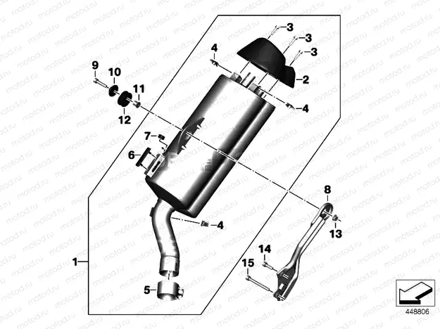Muffler catalyst/attach.parts