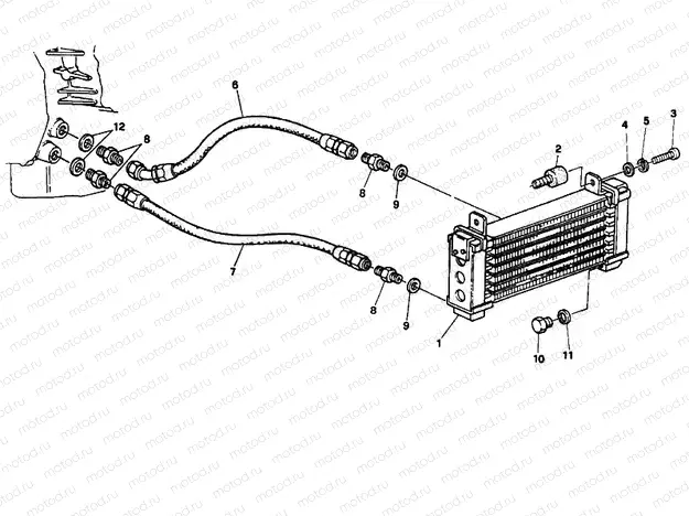 OIL COOLER DM 001365-009755 » LUBRICATION SYSTEM