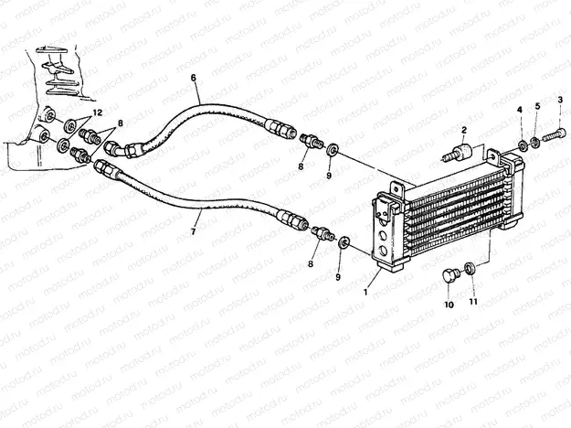 OIL COOLER FM 024036 » LUBRICATION SYSTEM