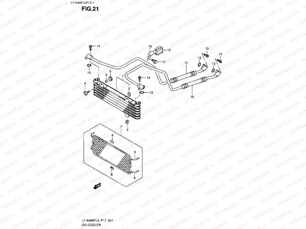 OIL COOLER (LT-A400FL4 P17)