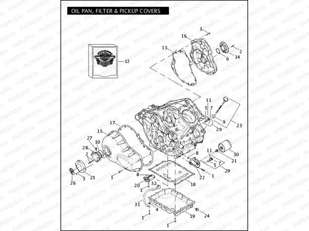 OIL PAN, FILTER & PICKUP COVERS