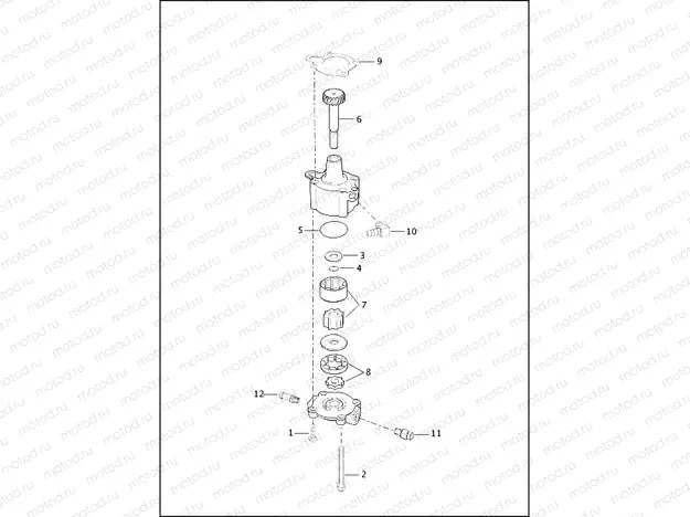 OIL PUMP - 883L/N/R, 1200C/CA/CB/CP/V/X