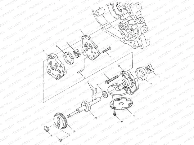 OIL PUMP - A10CH46CA (4964376437D013) | OIL PUMP - A10CH46CA (4964376437D013)