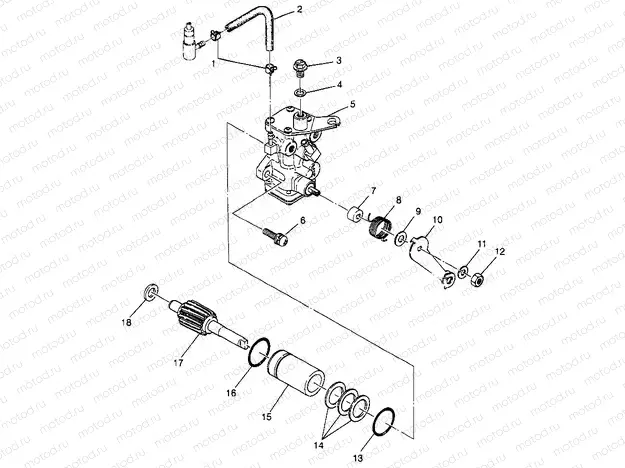 OIL PUMP (BLAZER) Trail Blazer W97BA25C (4940124012D003) | OIL PUMP (BLAZER) Trail Blazer W97BA25C (4940124012D003)