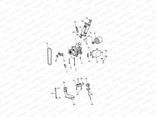 Oil pump drive