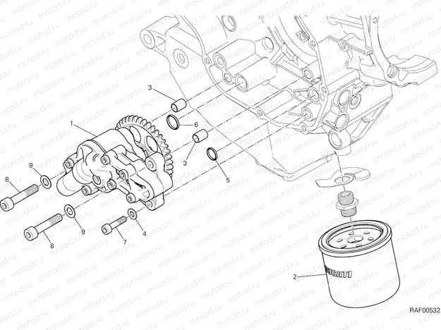 OIL PUMP - FILTER [MOD:MS1200PP]