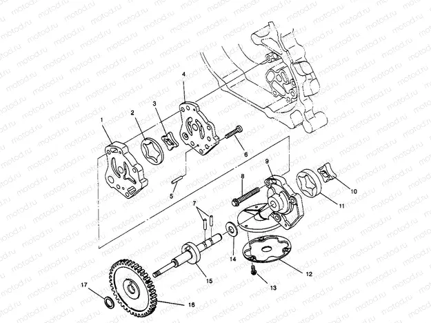 OIL PUMP Magnum 2X4 W967544 (4936033603C014) | OIL PUMP Magnum 2X4 W967544 (4936033603C014)
