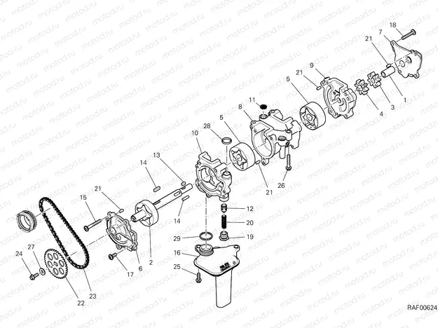 OIL PUMP [MOD:PANV4 R]