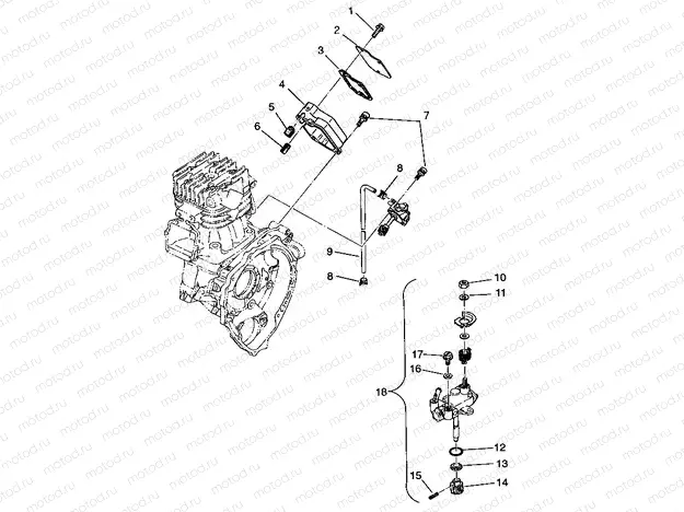 OIL PUMP Scrambler W957840 (4927252725D002) | OIL PUMP Scrambler W957840 (4927252725D002)