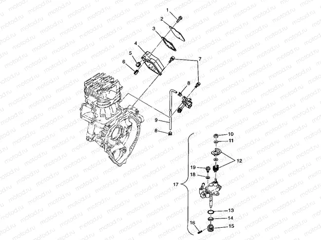 OIL PUMP (SPORT) Sport 400L W97BA38C (4940124012D002) | OIL PUMP (SPORT) Sport 400L W97BA38C (4940124012D002)