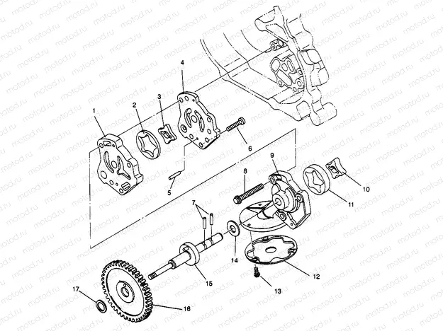 OIL PUMP SPORTSMAN 500 W969244 and SWEDISH SPORTSMAN 500 S969244 (4936093609D007) | OIL PUMP SPORTSMAN 500 W969244 and SWEDISH SPORTSMAN 500 S969244 (4936093609D007)