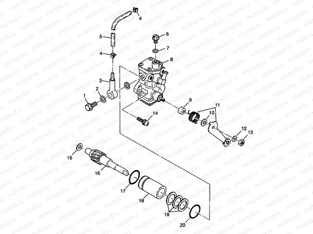 OIL PUMP XPLORER 300 W98CC28C (4945264526D005) | OIL PUMP XPLORER 300 W98CC28C (4945264526D005)