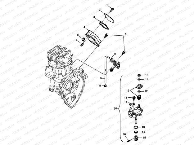 OIL PUMP XPLORER 400L W98CC38C (4945414541D004) | OIL PUMP XPLORER 400L W98CC38C (4945414541D004)