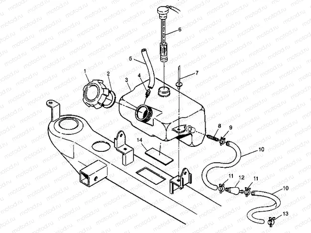 OIL TANK ASSEMBLY  2X4 300 W957530 (4930053005A013) | OIL TANK ASSEMBLY  2X4 300 W957530 (4930053005A013)