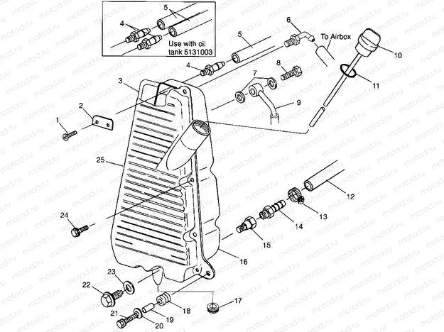 OIL TANK Magnum 2X4 W967544 (4936033603A012) | OIL TANK Magnum 2X4 W967544 (4936033603A012)
